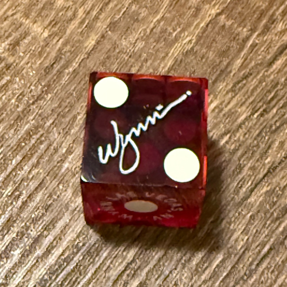 Official Wynn Casino Las Vegas Nevada Red Die